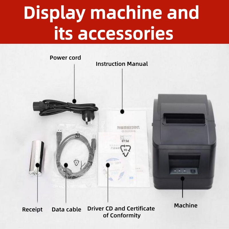 80mm POS Thermal Printer Auto  - Receipt Printer ulasan dan harga