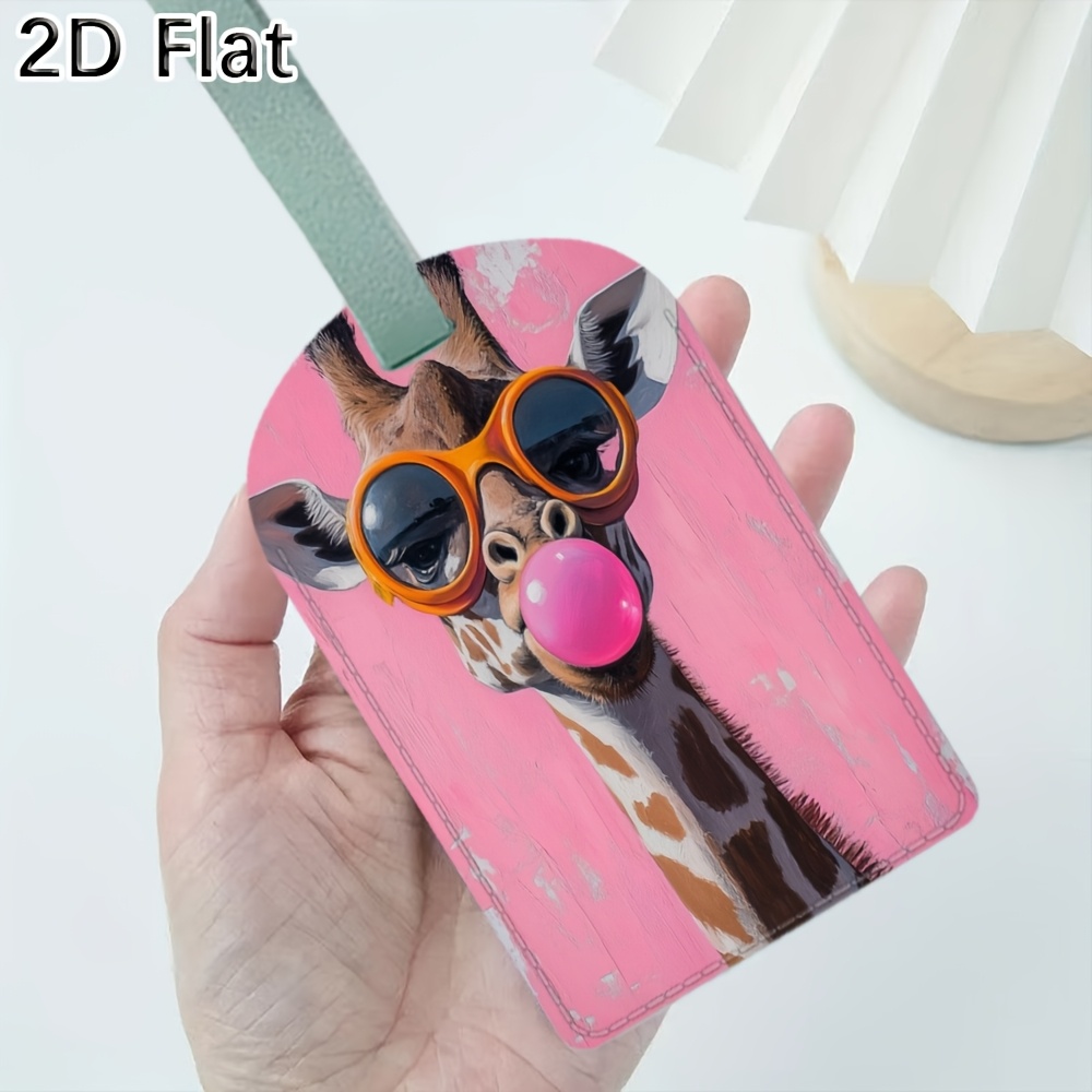 Cute Giraffe Luggage Tag Trave - Label Maker ulasan dan harga