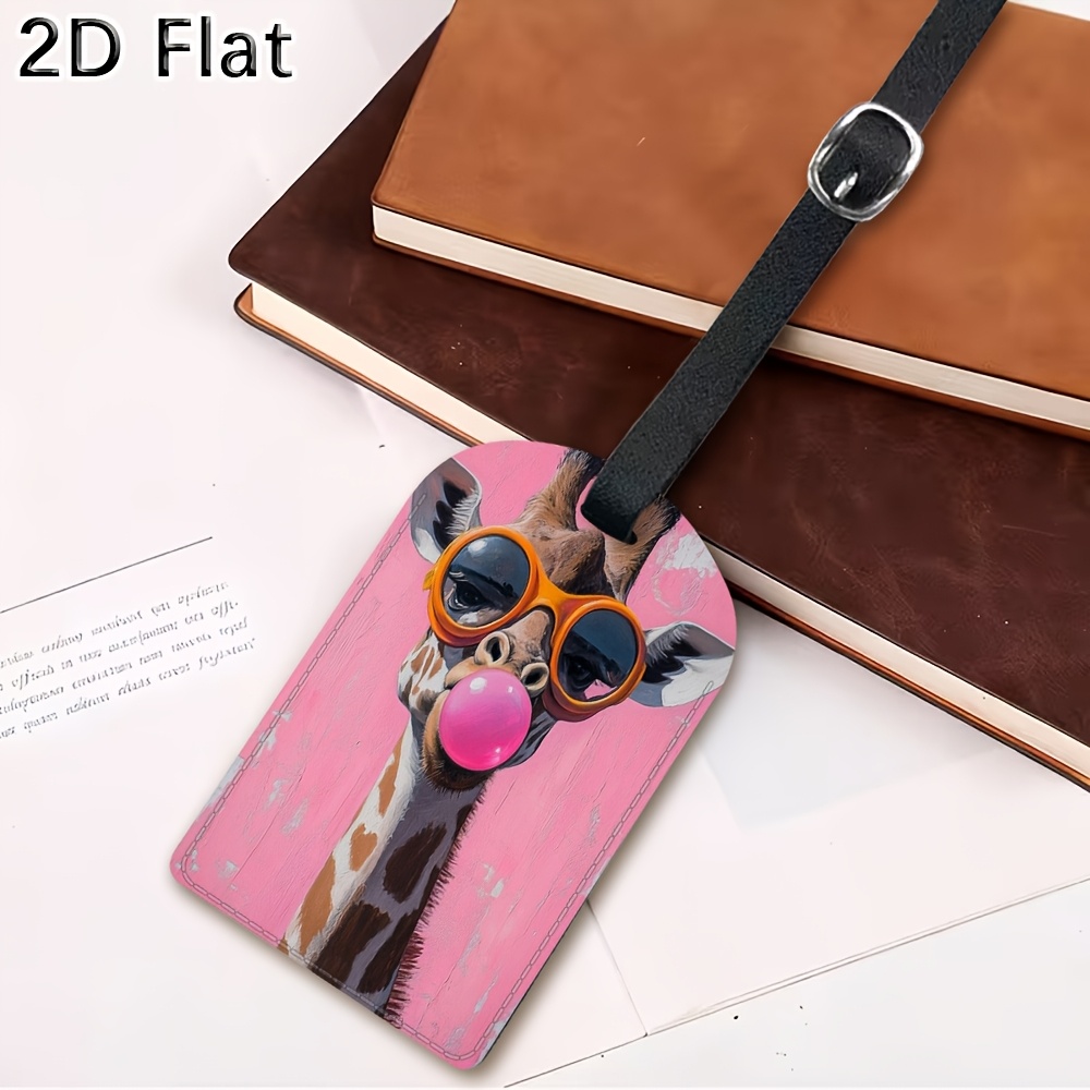 Cute Giraffe Luggage Tag Trave - Label Maker ulasan dan harga