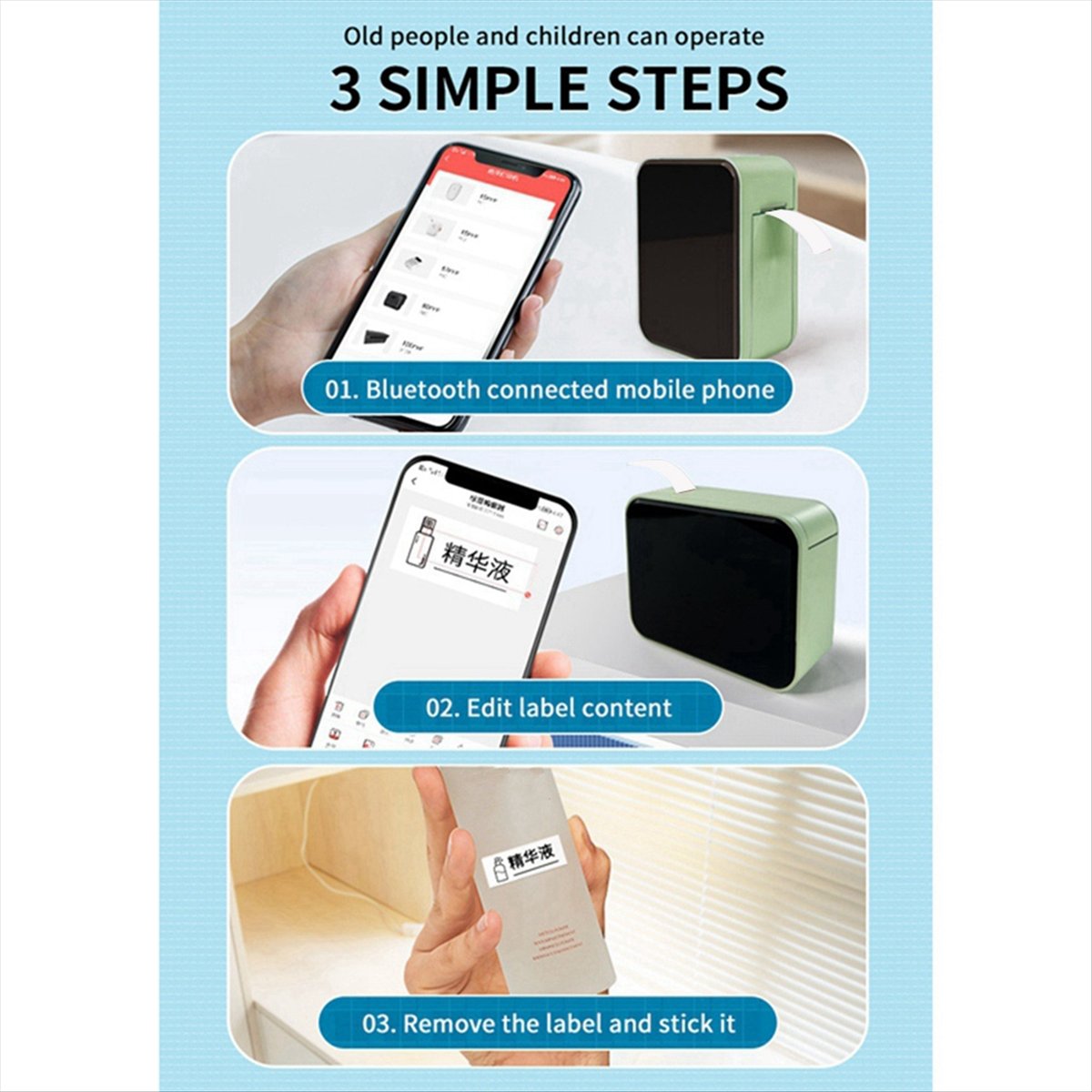 Fits for P15 Wireless Label Pr - Label Maker ulasan dan harga