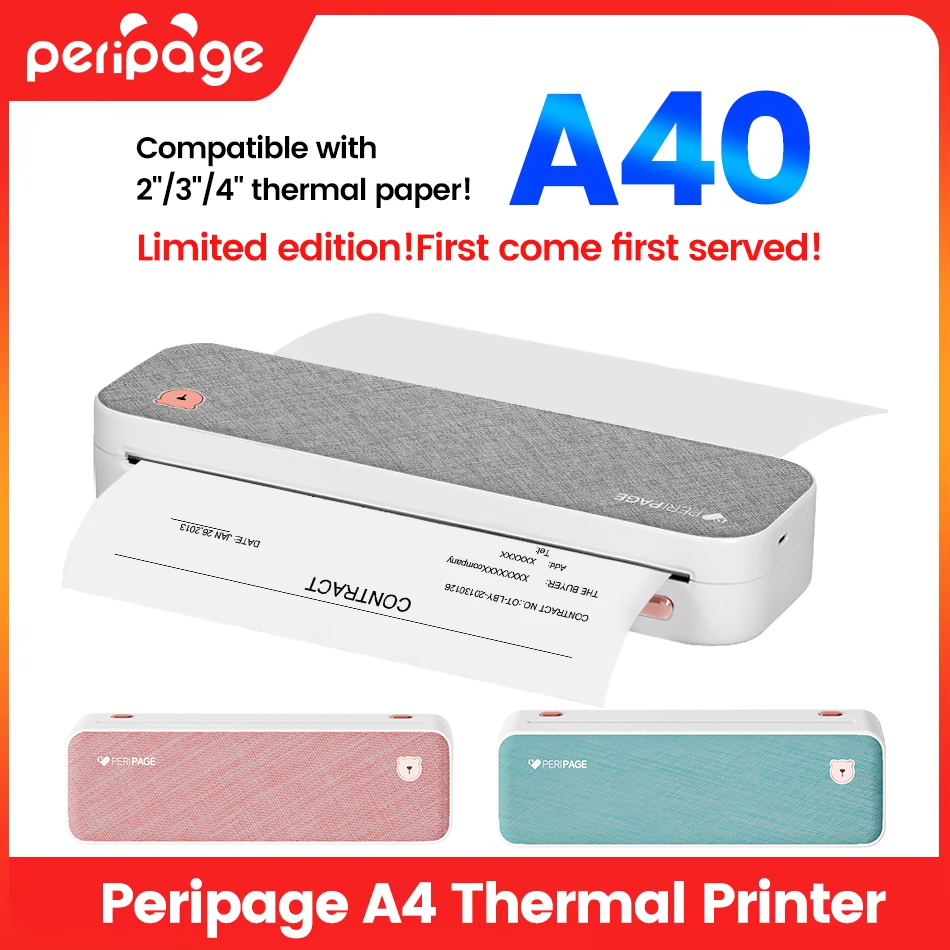 Peripage A4 Portable Printer T - Commercial Book Printing Machines ulasan dan harga